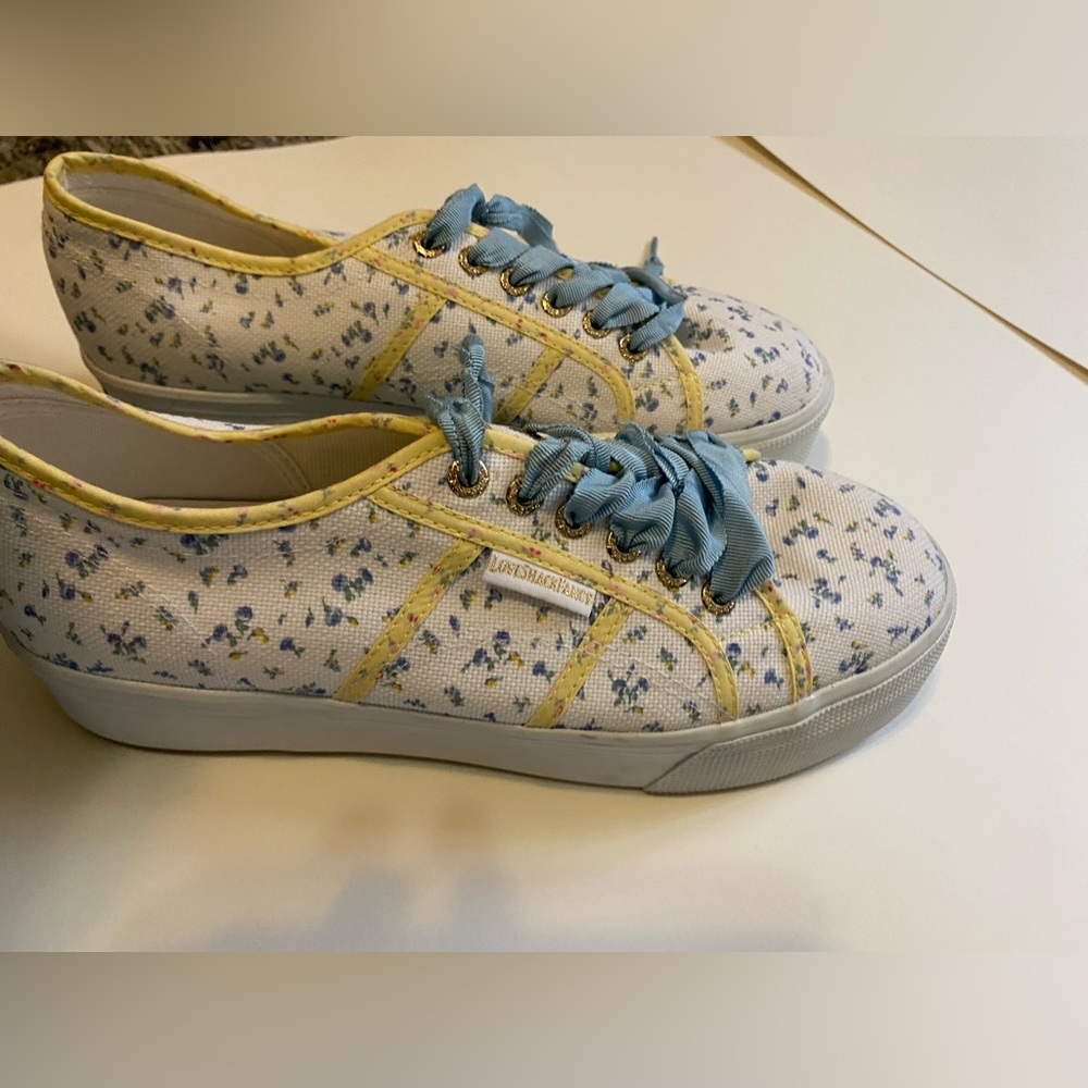 Loveshackfancy x superga platform sneakers